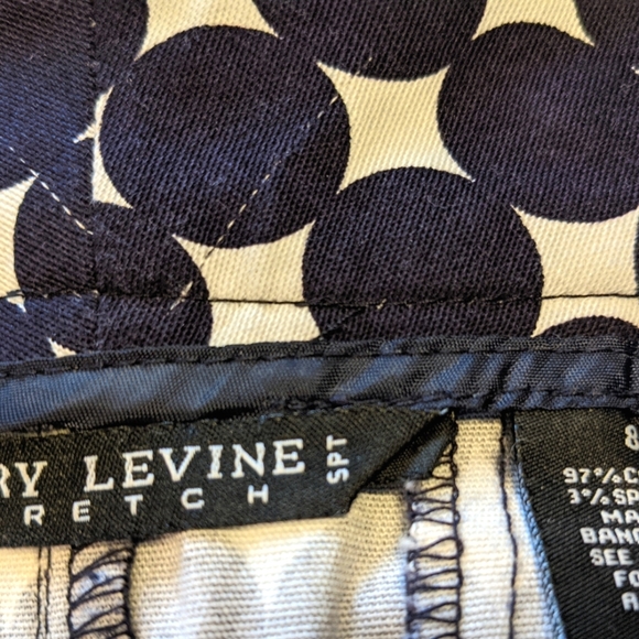 Navy Blue and White Polka Dot Cotton Mini Skirt- Size 8 - Picture 5 of 5